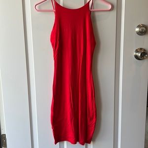 Red bodycon dress